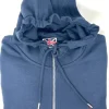 FELPA CON CAPPUCCIO E ZIP BLU CON VESPA SCOCCA GENOVA