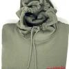 FELPA CON CAPPUCCIO "MANIMAN" VERDE MILITARE