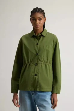 GABARDINE OVERSHIRT CYPRESS WOOLRICH