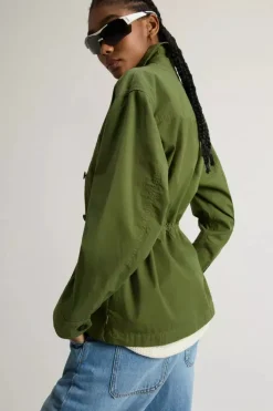 GABARDINE OVERSHIRT CYPRESS WOOLRICH