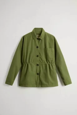 GABARDINE OVERSHIRT CYPRESS WOOLRICH
