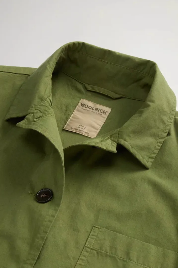 GABARDINE OVERSHIRT CYPRESS WOOLRICH