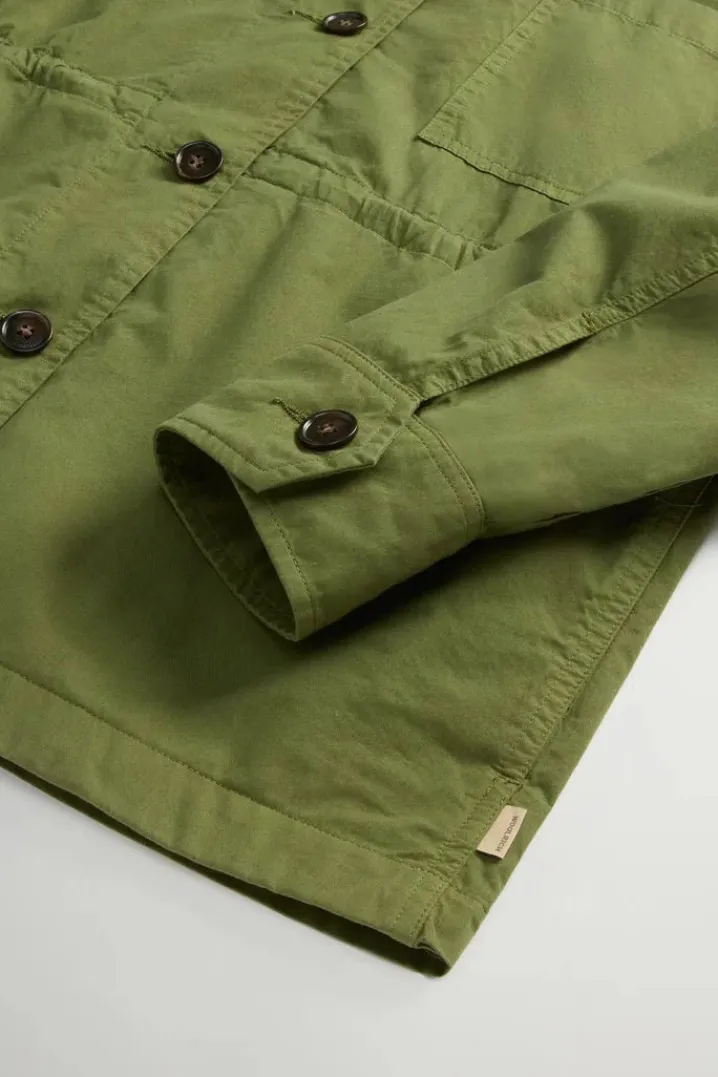 GABARDINE OVERSHIRT CYPRESS WOOLRICH