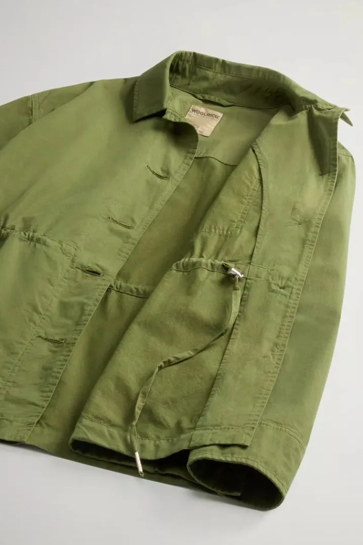 GABARDINE OVERSHIRT CYPRESS WOOLRICH