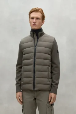 GIACCA CARDIGAN BIMIALF KNIT MAN DARK OLIVE ECOALF