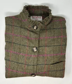 GIACCA DEL CAMALLO HARRIS TWEED HARRINGBONE OLIO