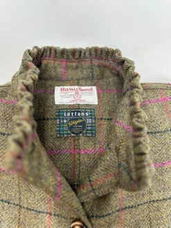 GIACCA DEL CAMALLO HARRIS TWEED HARRINGBONE OLIO
