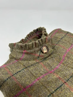 GIACCA DEL CAMALLO HARRIS TWEED HARRINGBONE OLIO