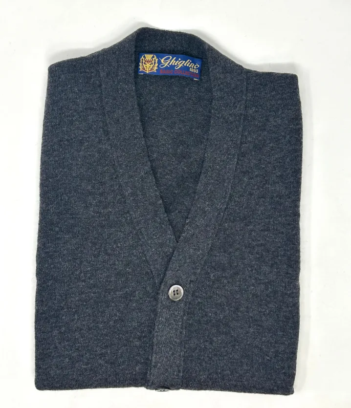 GILET LANA E CASHMERE GHIGLINO BASIC