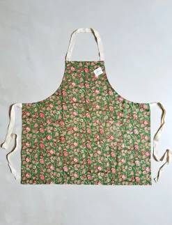 GREMBIULE JAIPUR HANDMADE INDIAN PRINT VERDE