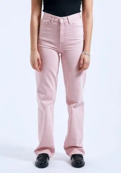 JEANS REGULAR FIT ECHO WASHED PINK