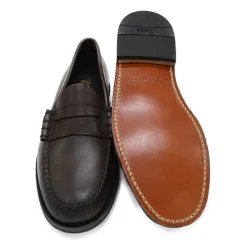 LARSON SOFT PENNY LOAFERS CIOCCOLATO G.H.BASS WEEJUNS