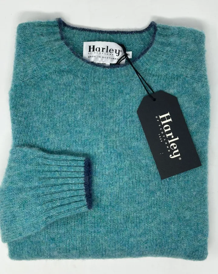 MAGLIONE GIROCOLLO HARLEY OF SCOTLAND CON BORDINO