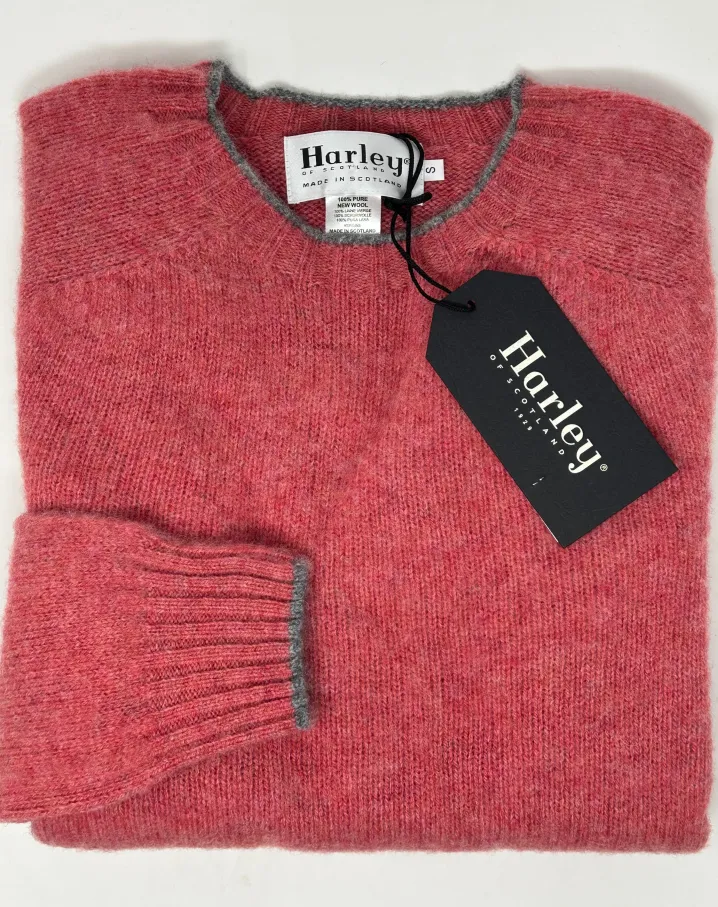 MAGLIONE GIROCOLLO HARLEY OF SCOTLAND CON BORDINO