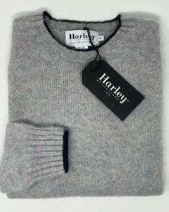 MAGLIONE GIROCOLLO HARLEY OF SCOTLAND CON BORDINO