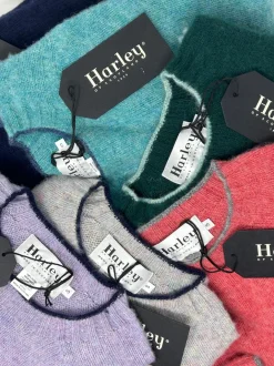 MAGLIONE GIROCOLLO HARLEY OF SCOTLAND CON BORDINO