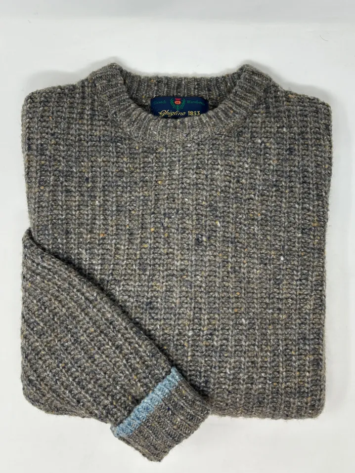 MAGLIONE “JOHN” GIROCOLLO COSTA INGLESE MOULINE'