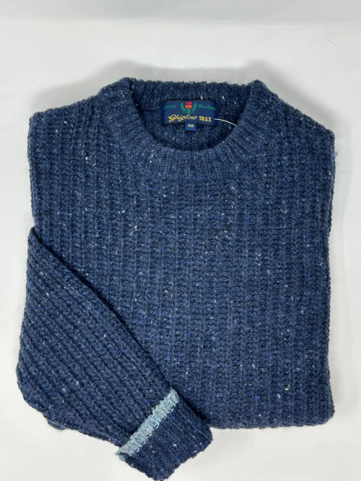 MAGLIONE “JOHN” GIROCOLLO COSTA INGLESE MOULINE'