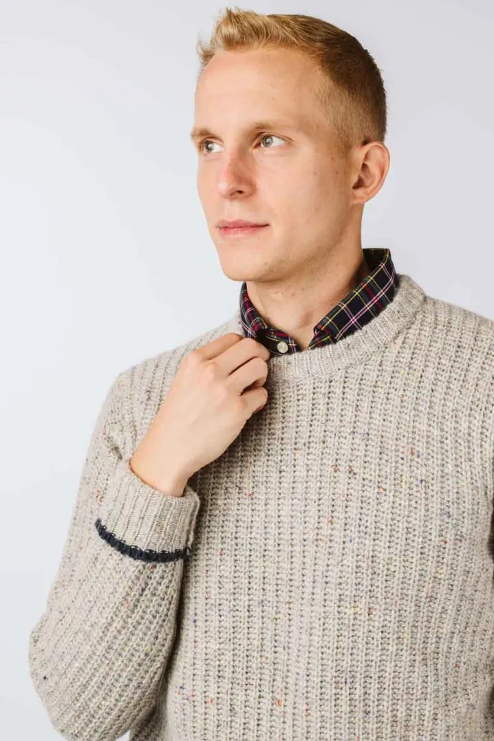 MAGLIONE “JOHN” GIROCOLLO COSTA INGLESE MOULINE'