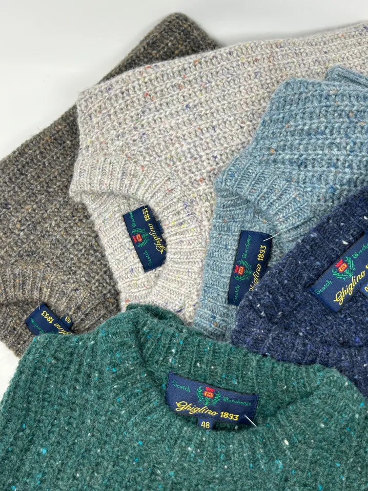 MAGLIONE “JOHN” GIROCOLLO COSTA INGLESE MOULINE'