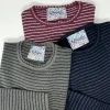 MAGLIONE PRISCILLA MILLERIGHE DETTAGLIO COLLO SMERLATO
