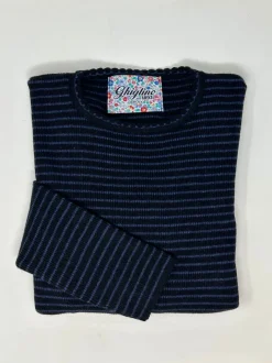 MAGLIONE PRISCILLA MILLERIGHE DETTAGLIO COLLO SMERLATO