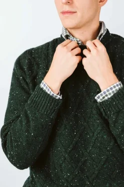 MAGLIONE "FRED" ARAN TWEED
