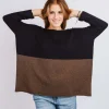 MAGLIONE "SILVIA" OVER SCATOLETTA BICOLOR