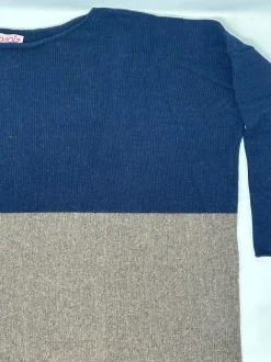 MAGLIONE "SILVIA" OVER SCATOLETTA BICOLOR