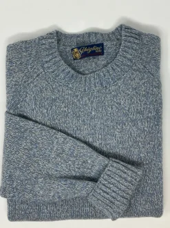 MAGLIONE "TEO" GIROCOLLO MOULINE' IN ECO-CASHMERE