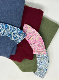 MAGLIONE "TRILLY" SCOLLO BARCHETTA POLSO LIBERTY