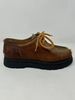 MOCASSINO STRINGATO CAVALLINO BROWN GHIGLINO