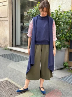 PANTALONE CROPPED “DEL MARINAIO” COTONE ECOLOGICO