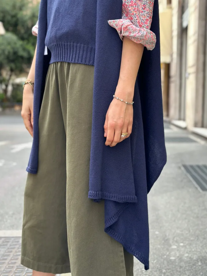 PANTALONE CROPPED “DEL MARINAIO” COTONE ECOLOGICO