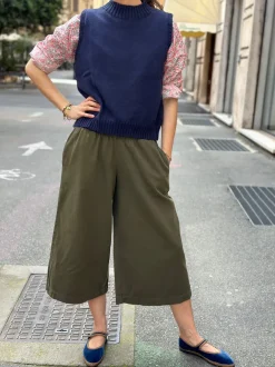 PANTALONE CROPPED “DEL MARINAIO” COTONE ECOLOGICO