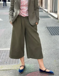 PANTALONE CROPPED “DEL MARINAIO” COTONE ECOLOGICO