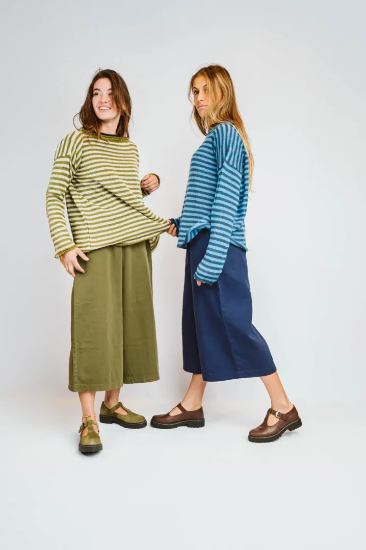 PANTALONE CROPPED “DEL MARINAIO” COTONE ECOLOGICO