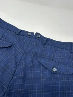 PANTALONE "HENRY" PRINCIPE DI GALLES BLU