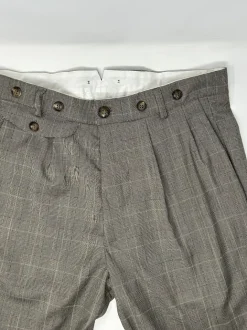 PANTALONE "HENRY" PRINCIPE DI GALLES BEIGE