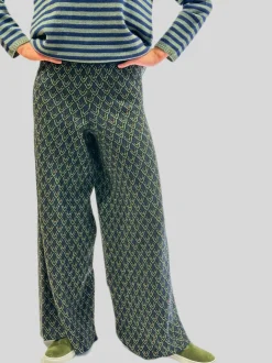 PANTALONI “MARY” PALAZZO FANTASIA DETTAGLI LUREX