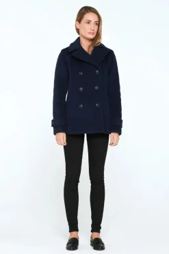 PEACOAT BRETONE BLU NAVY LONDON TRADITION