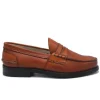 PENNY LOAFER PELLE CHESTNUT SAXONE OF SCOTLAND