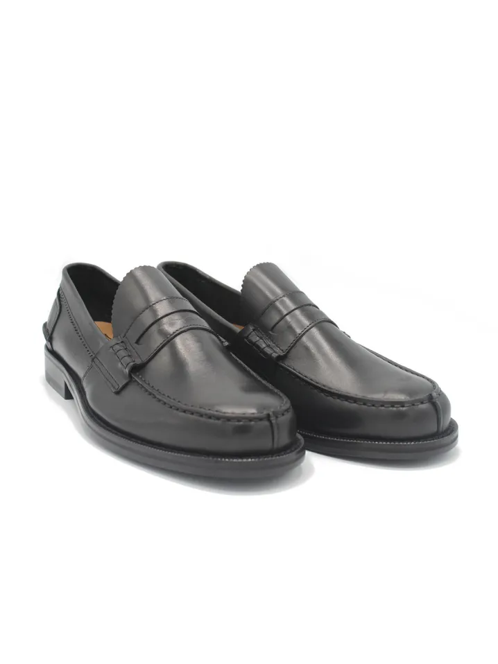 PENNY LOAFER PELLE NERA SAXONE OF SCOTLAND