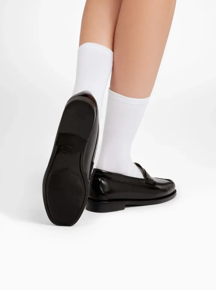 PENNY LOAFERS BLACK SUOLA GOMMATA ANTISCIVOLO G.H.BASS WEEJUNS.