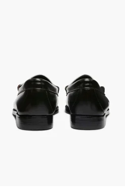 PENNY LOAFERS BLACK/WHITE G.H.BASS WEEJUNS.