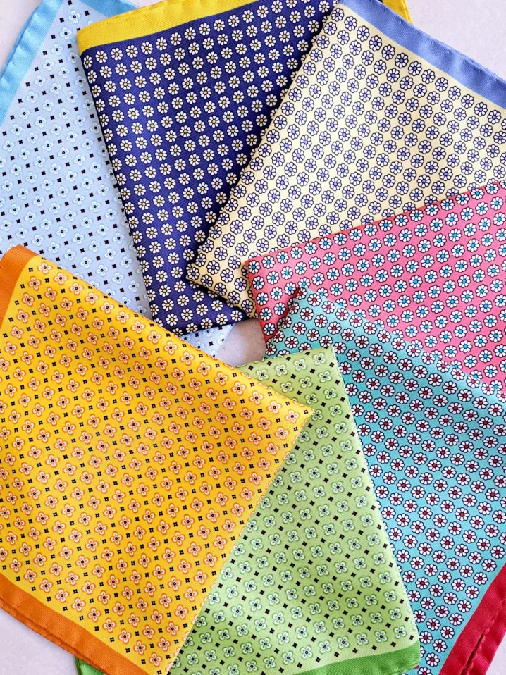 POCHETTE SETA MOTIVO MICRO FANTASIA
