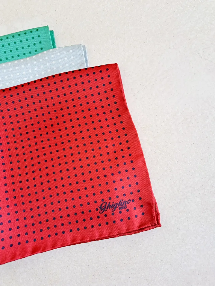POCHETTE SETA POIS