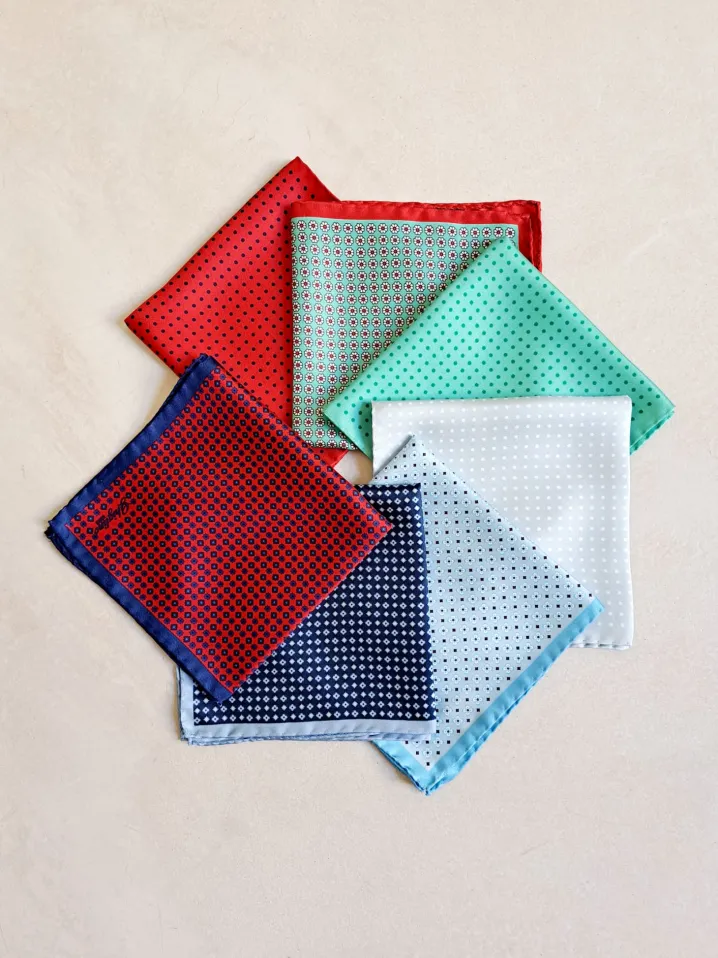 POCHETTE SETA POIS