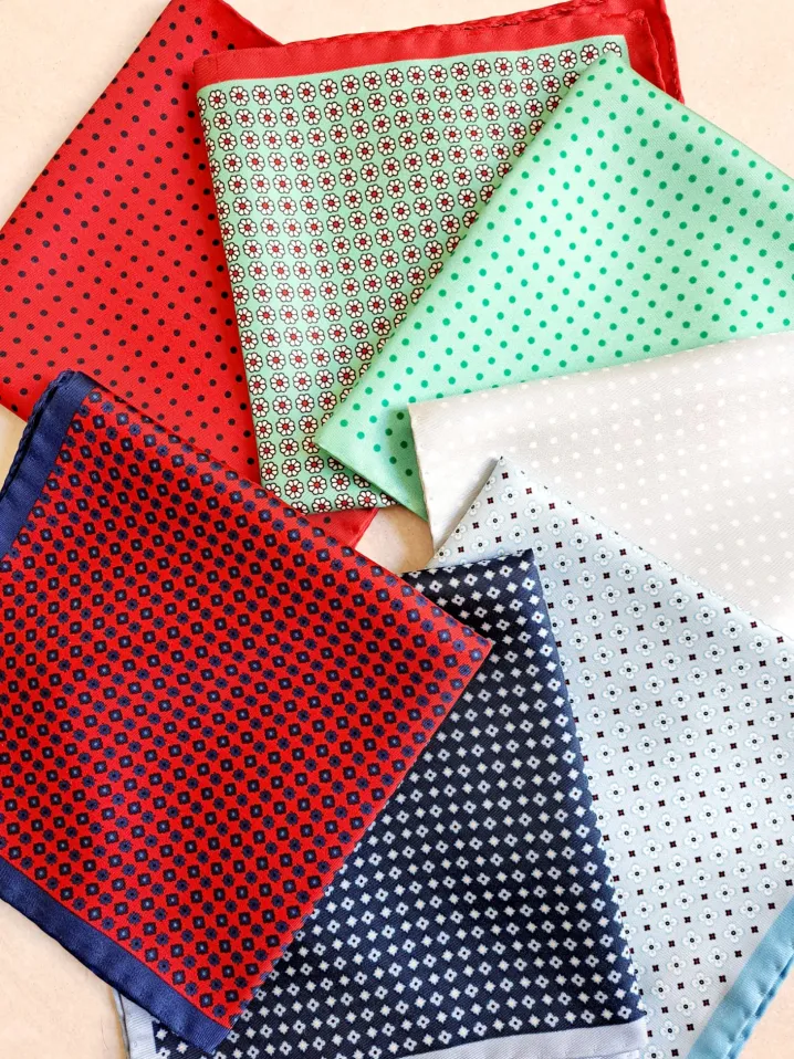 POCHETTE SETA POIS