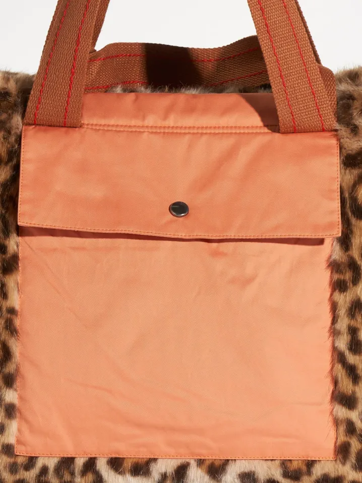 SHOPPER ECO FUR LEOPARD PRINT